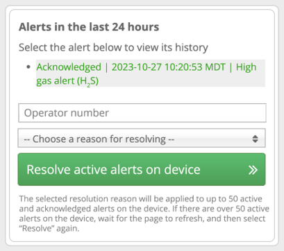 Resolver alertas activas en el dispositivo - Actualizado - 2