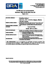 Ubicación Certificaciones de balizas