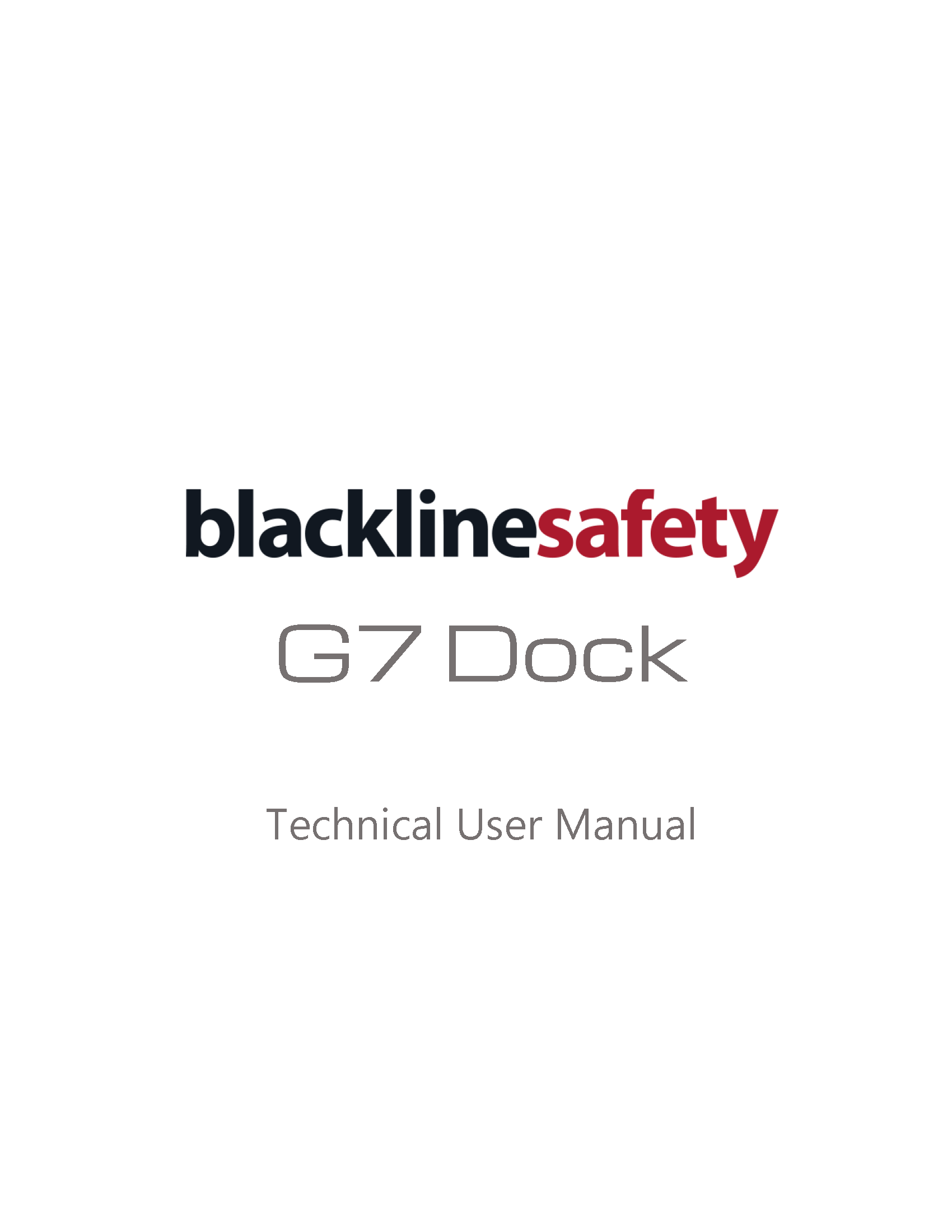 Cubierta del manual técnico del G7 Dock